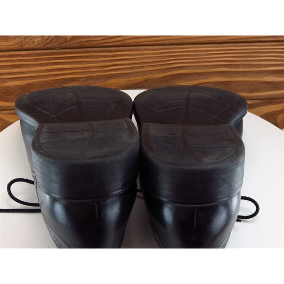 Bostonian Sz 10.5‎ Derby Oxfords Black Leather Men Lace Up Medium (D, M) - Picture 10 of 11